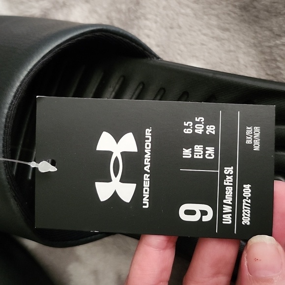 Under Armour Women's Black Sport Slides - Picture 3 of 3